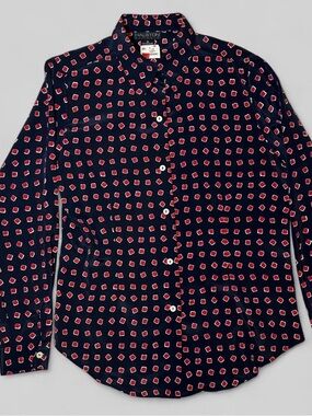 Vintage Halston Geometric Blouse 🍷✨